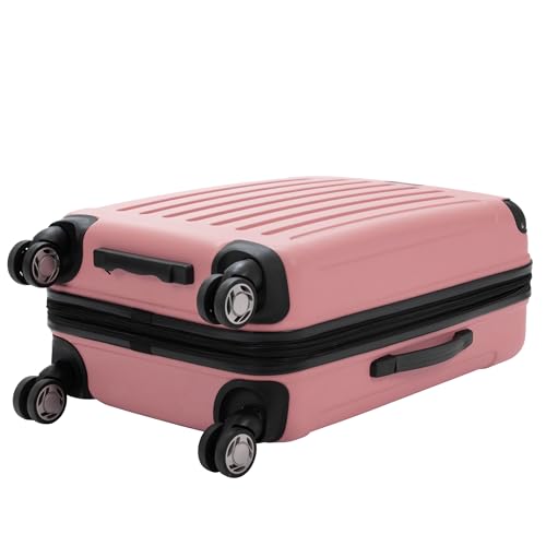 Kenneth Cole REACTION Renegade Luggage Expandable 8-Wheel Spinner Lightweight Hardside Suitcase, Navy Blue, 20-Inch Carry On