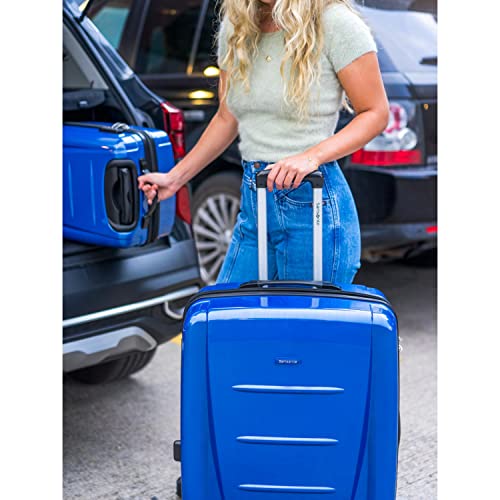 Samsonite Winfield 2 Hardside Expandable Luggage with Spinner Wheels, Brushed Anthracite, Checked-Large 28-Inch