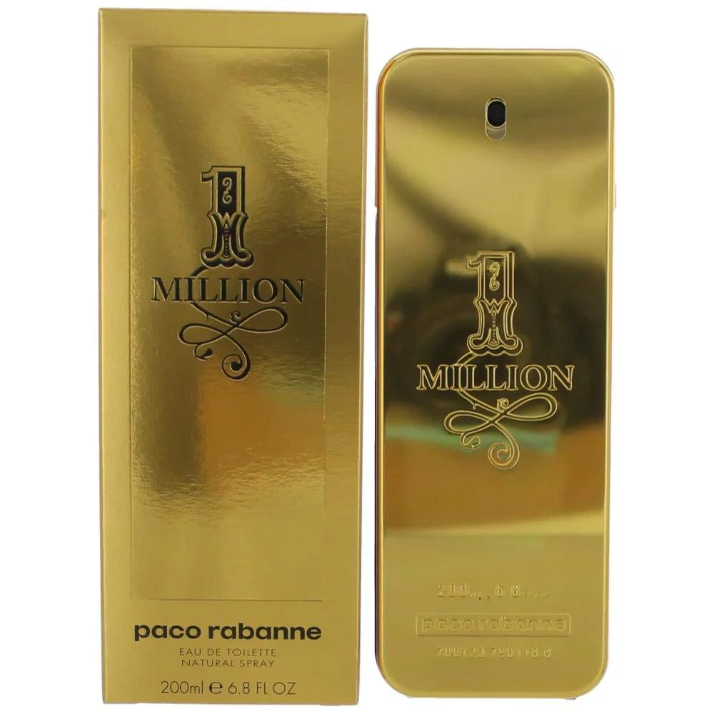 1 Million by Paco Rabanne Men's Eau De Toilette Spray 6.7 oz - 100% Authentic