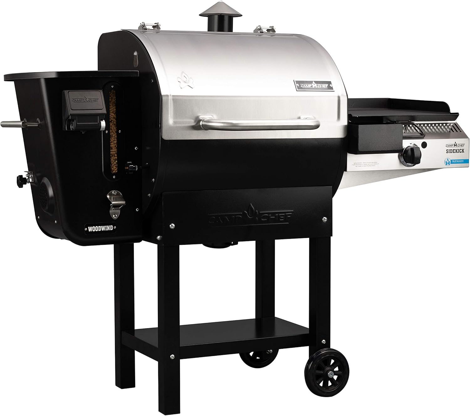 Camp Chef 24 in. WIFI Woodwind Pellet Grill & Smoker with Sidekick (PG14) - WIFI & Bluetooth Connectivity
