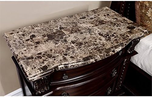 Furniture of America Strout Traditional Wood 3-Drawer Nightstand in Brown Cherry