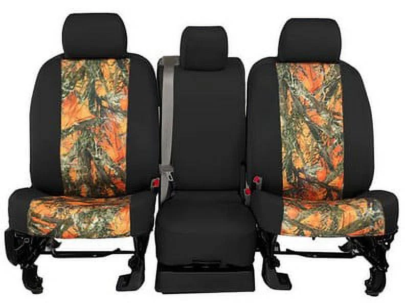 CalTrend Rear TRUETIMBER Seat Covers for 2015-2022 Jeep Renegade - JP223-72KT BLAZE Insert with Black Trim