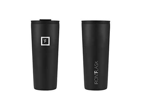 IRON °FLASK Classic Tumbler - Vacuum Insulated Stainless Steel Water Bottle, Double Walled, Drinking Cup, Insulated Travel Mug (Cotton Candy, 24 oz Solid Lid)