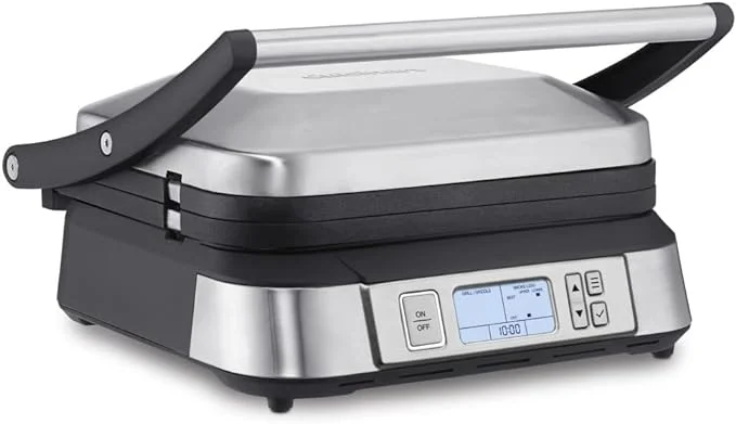 Open Box Cuisinart GR-6FR Contact Smoke-Less Mode Griddler - SILVER