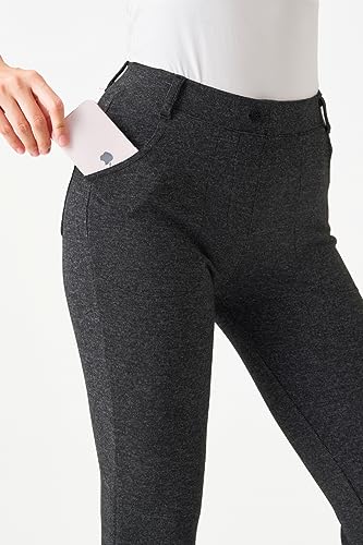 Yogipace,Belt Loops,Women's Petite/Regular/Tall Straight Leg Yoga Dress Pants