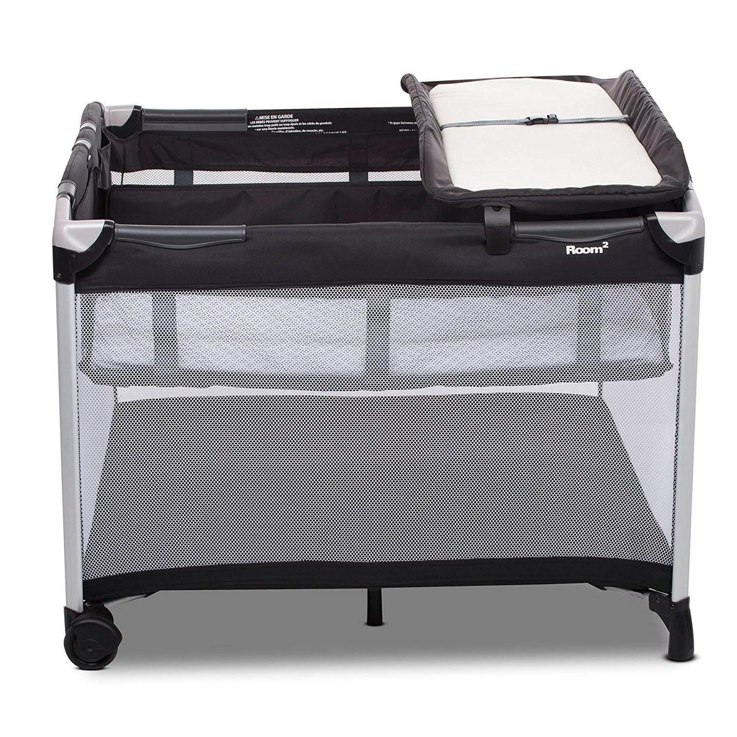 Joovy Room Twin Nursery Center with Bassinet, -Playard Sold Separately, 1 Count (Pack of 1)