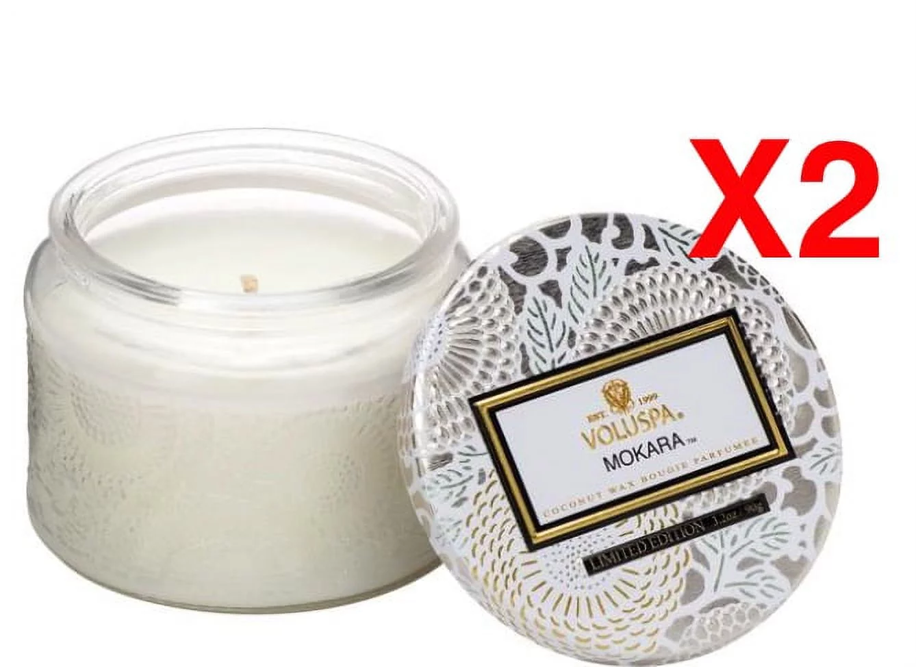 Voluspa SPICED GOJI TAROCCO ORANGE MACARON CANDLE 1.8oz / 51g (Pack of 2)