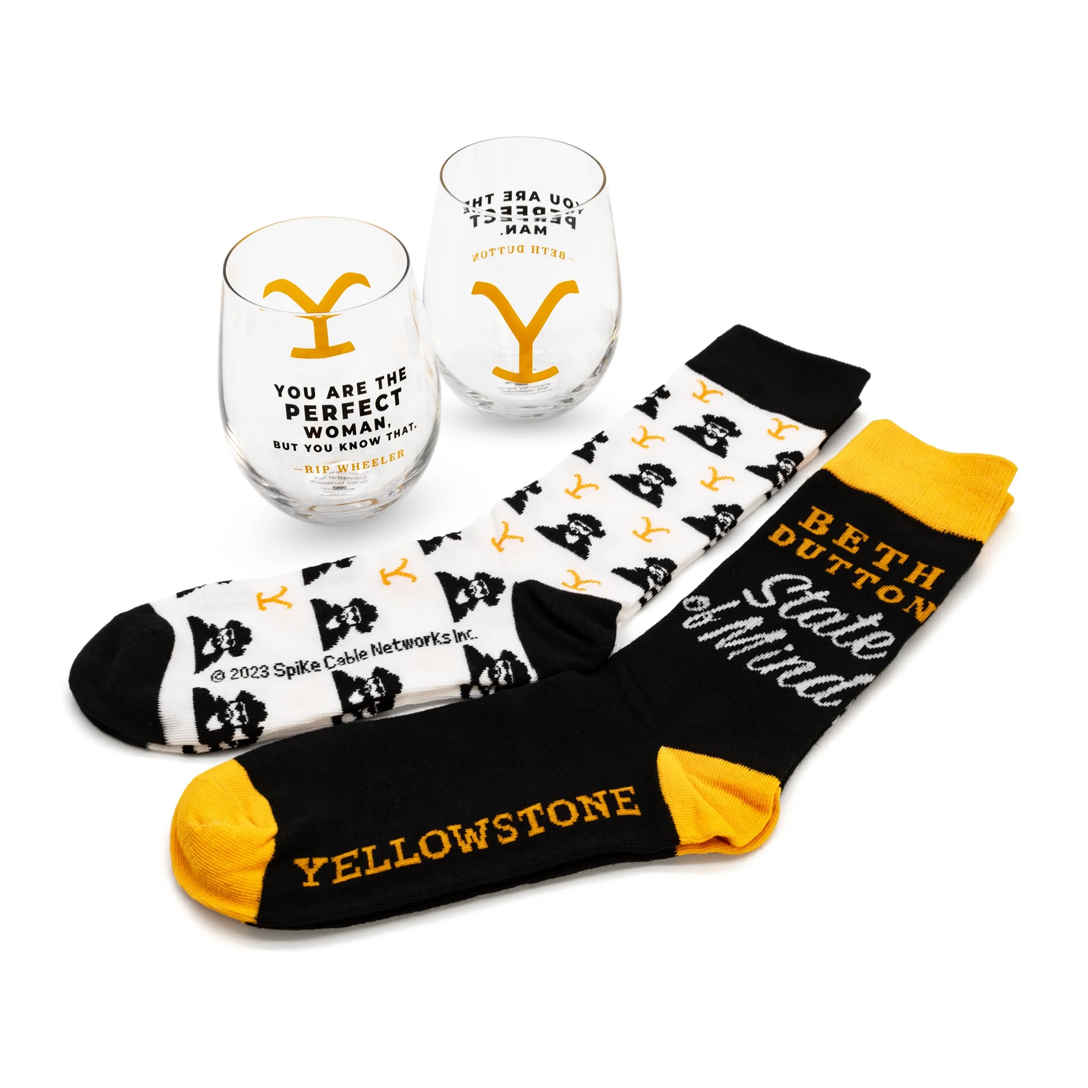 Yellowstone Valentine's Day Sock and Wine Set