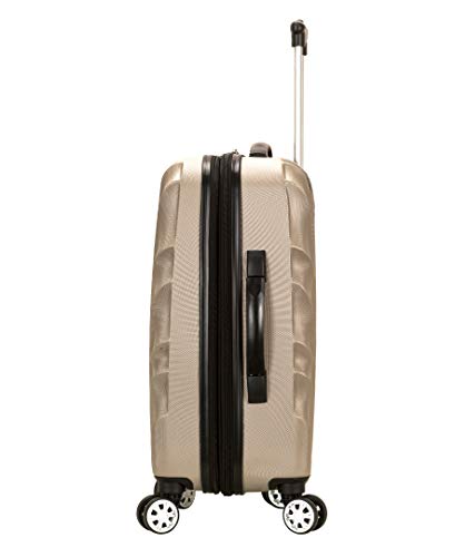Rockland Melbourne Hardside Expandable Luggage with Spinner Wheels, 2TONENAVY, 2 Piece (20/28)