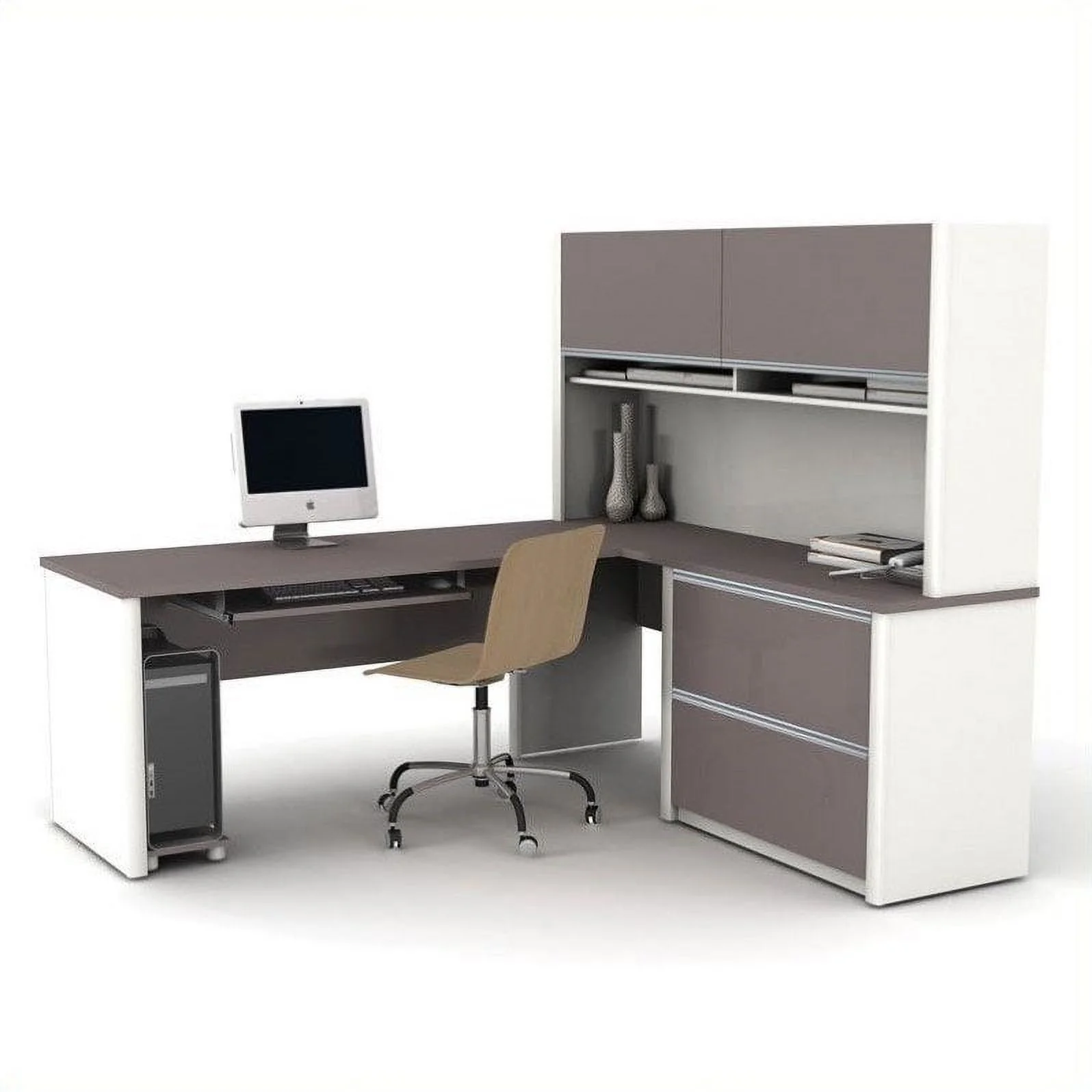 Bestar Connexion L-Shaped Workstation, Multiple Colors