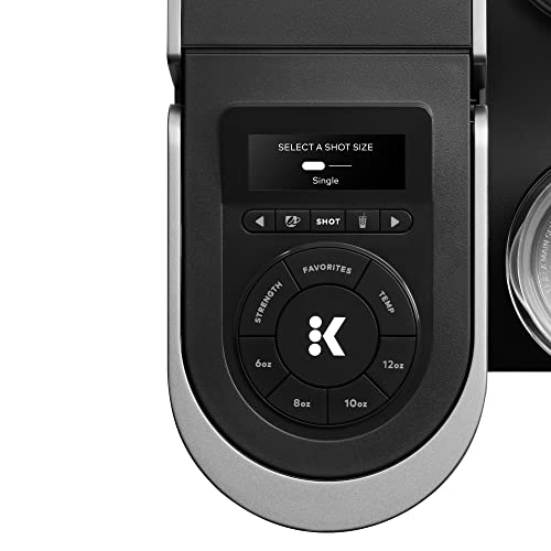 Keurig K-Cafe Single-Serve K-Cup Coffee Maker, Latte Maker and Cappuccino Maker, Comes with Dishwasher Safe Milk Frother, Coffee Shot Capability, Compatible with all Keurig K-Cup Pods, Dark Charcoal