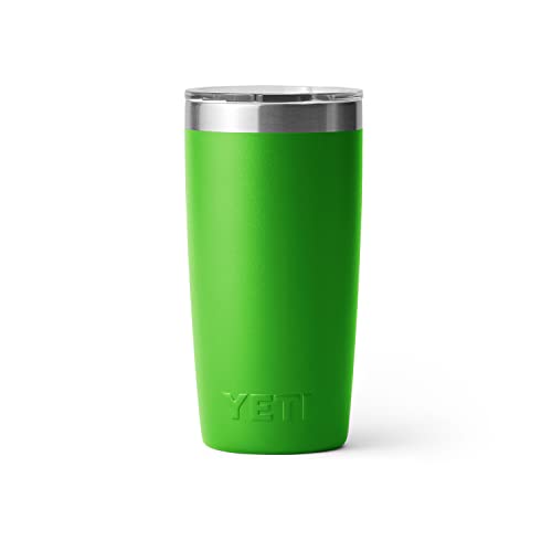 YETI Rambler 10 oz Tumbler, Stainless Steel, Vacuum Insulated with MagSlider Lid, Firefly Yellow