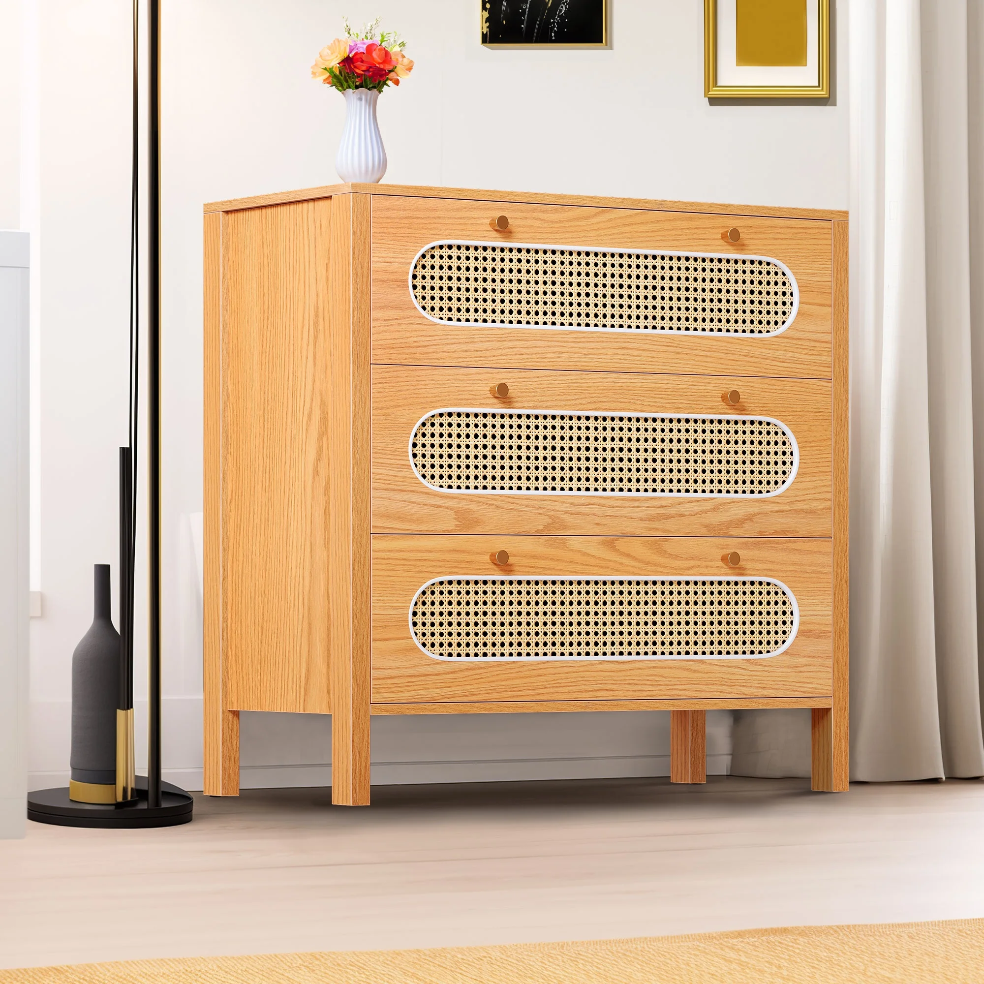 DWVO 3 Drawer Dresser, 32.6