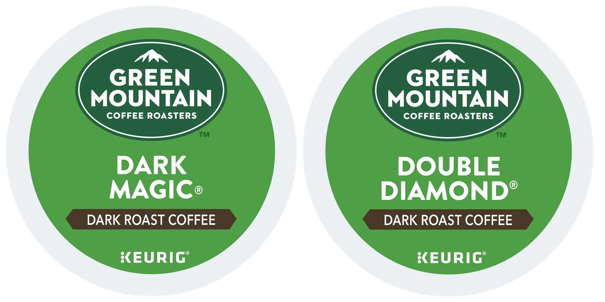 Green Mountain Coffee -- Dark Magic & Double Black Diamond -- Extra Bold Variety Pack 48 K-Cups For Keurig Brewers