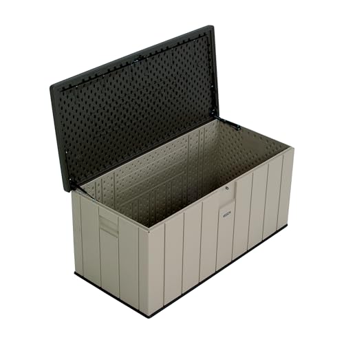 Lifetime 60012 Extra Large Deck Box, 130 Gallon, Desert Sand/Brown
