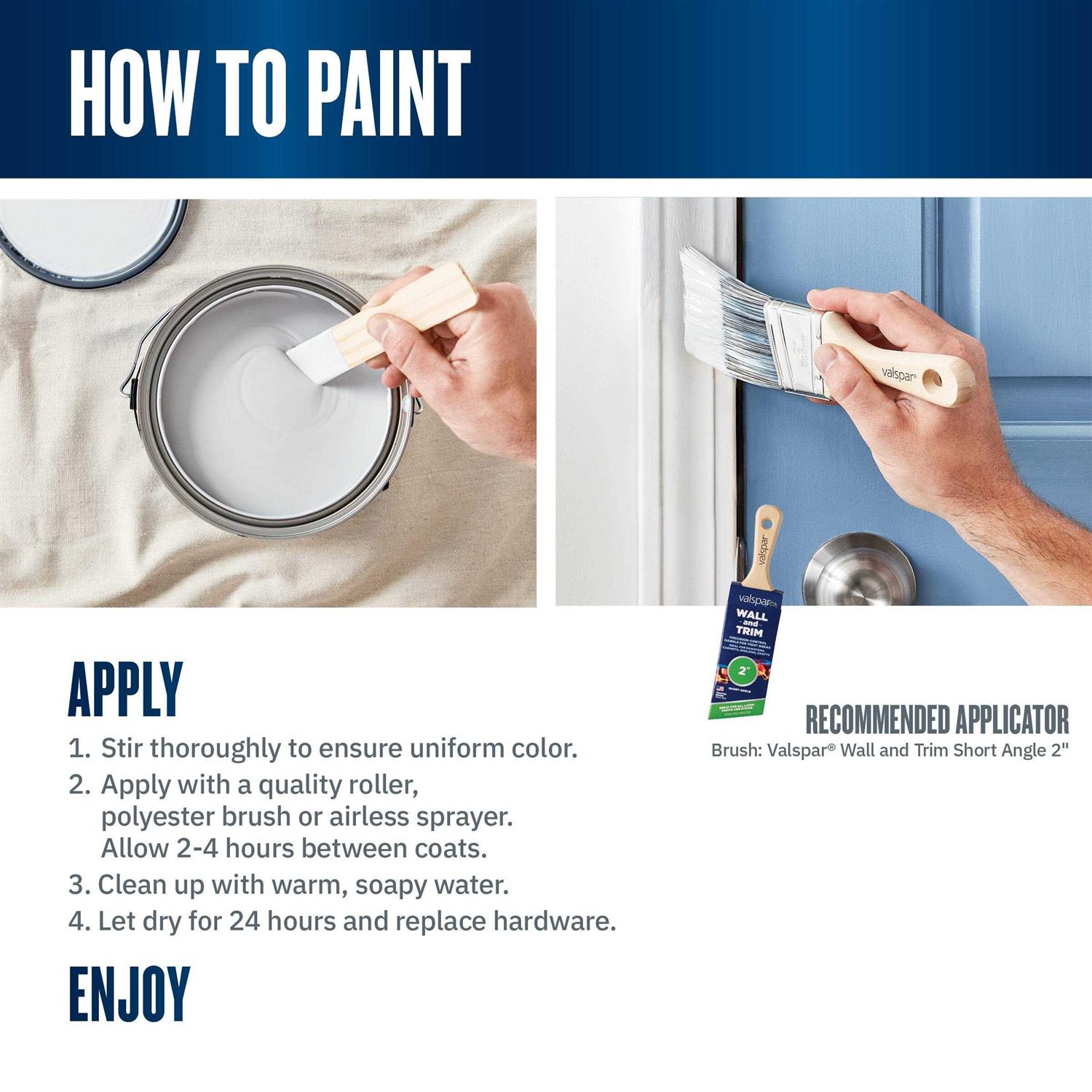 Valspar Semi-gloss Oil-based Interior/Exterior Door and Trim Paint 410 - Shop Hardware Tools Online Store