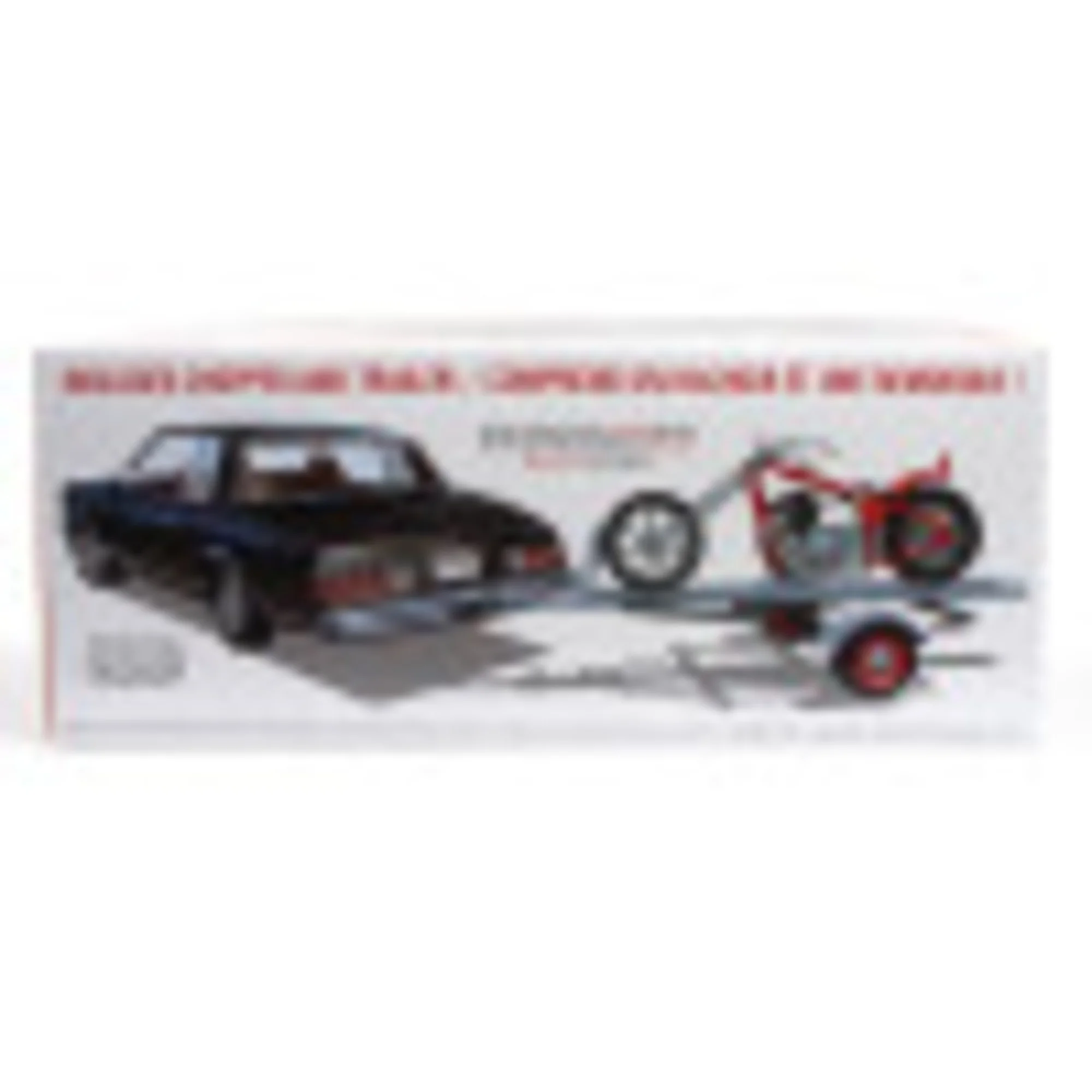 MPC: 1:25 Scale Model Kit - 1980 Chevy Monte Carlo Class Action - 110 Parts, Includes Chopper & Trailer, Unpainted Replica Classic Car Building Kit