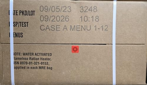 2026 Inspection Dated MRE Case – Authentic Military MRE Random Case A or B Military issued meals