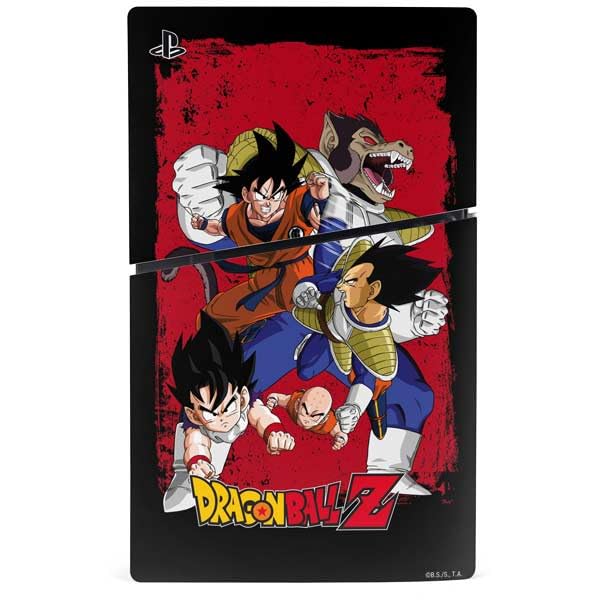 Skinit Decal Gaming Skin Compatible with PS5 Slim Disk Console - Officially Licensed Dragon Ball Z Goku Iconic Kanji Symbol Design