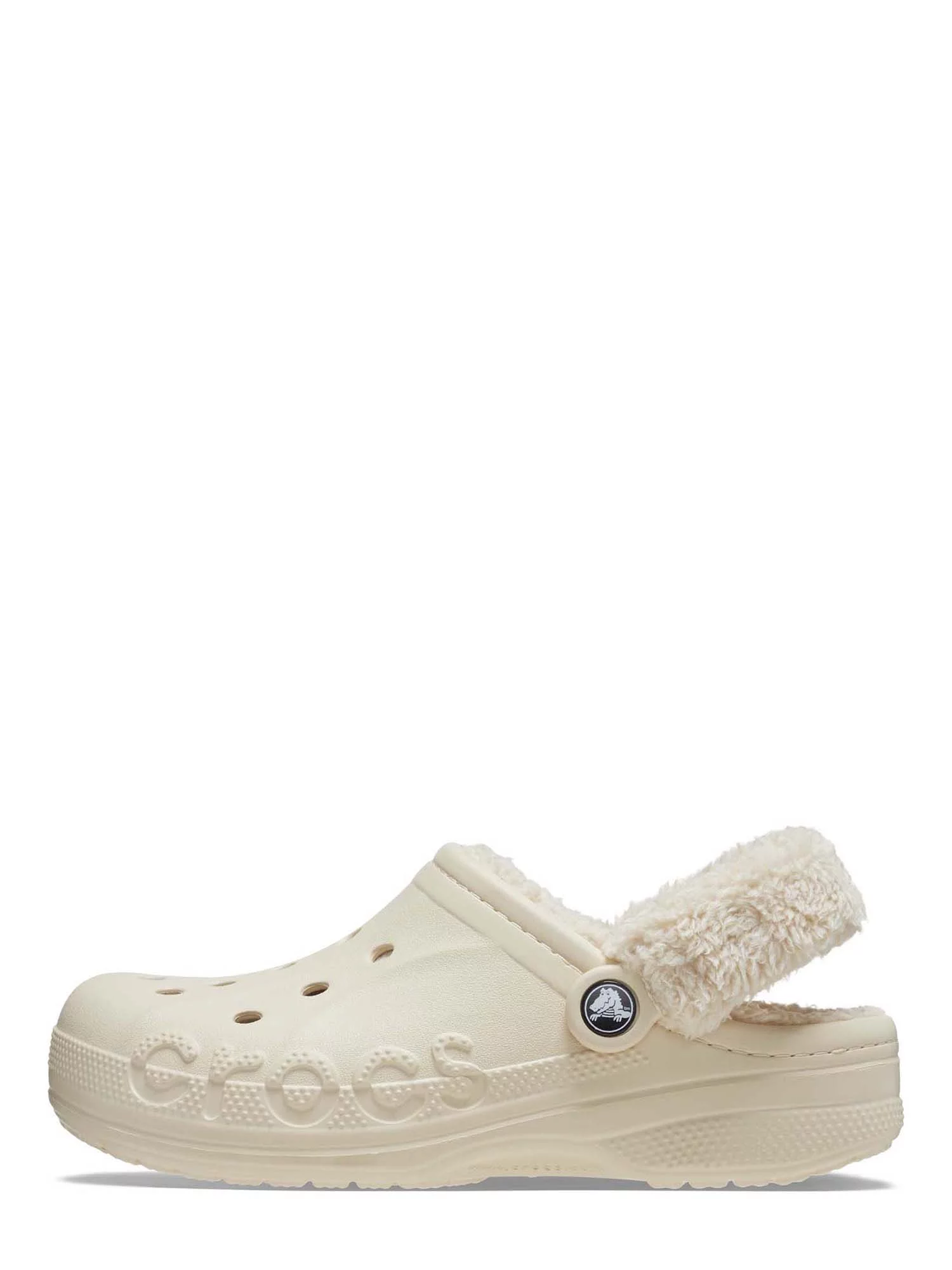 Crocs Unisex Baya Lined Fuzz Strap Clogs