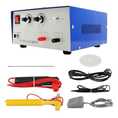 Jewelry Spot Welder, Pulse Sparkle Spot Welder 110V 100A Portable Spot Welding Machine with Foot Pedal for Gold Silver Platinum Steel