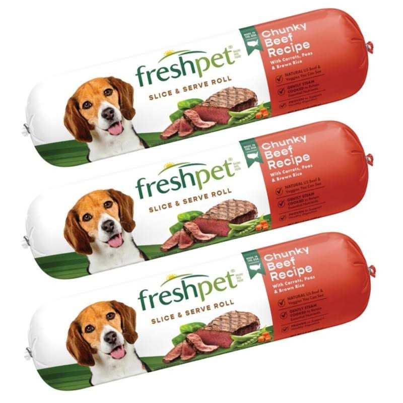 Salutem Vita Freshpet Dog Food Chunky Beef Recipe - Pet Supplies online store