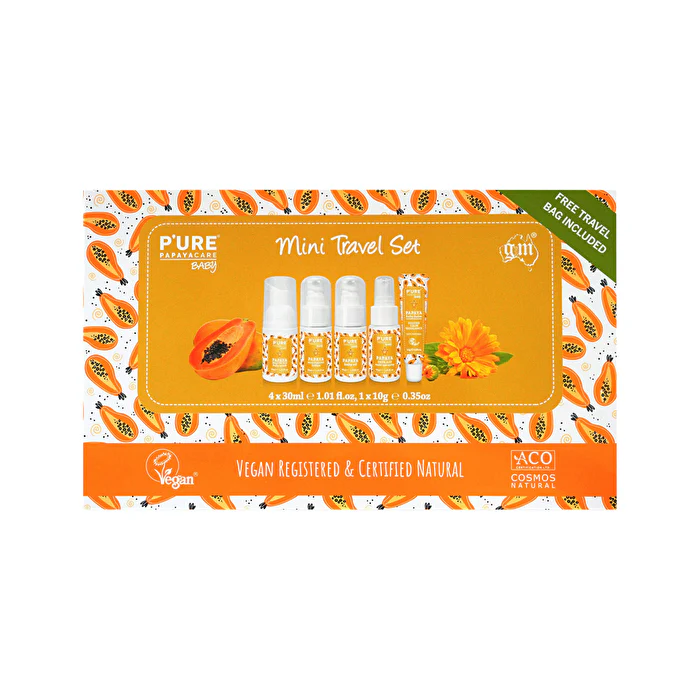 P'ure Papayacare Baby Travel Set Mini
