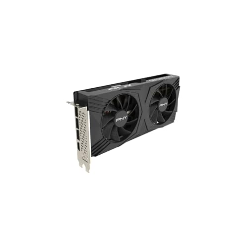 PNY GeForce RTX™ 4070 Super 12GB Verto™ OC Dual Fan Graphics Card DLSS 3 (NVIDIA GeForce SFF-Ready, 192-bit, GDDR6X, PCIe 4.0, HDMI/DisplayPort, Supports 4k, incl. Adapter, 2 Slot)