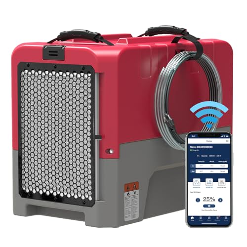 ALORAIR Storm LGR Extreme Smart WiFi Commercial Dehumidifier with Pump, 180 PPD at AHAM, 5 Years Limited Warranty, cETL Listed, Memory Starting, Water Damage Restoration, Crawlspace and Basement