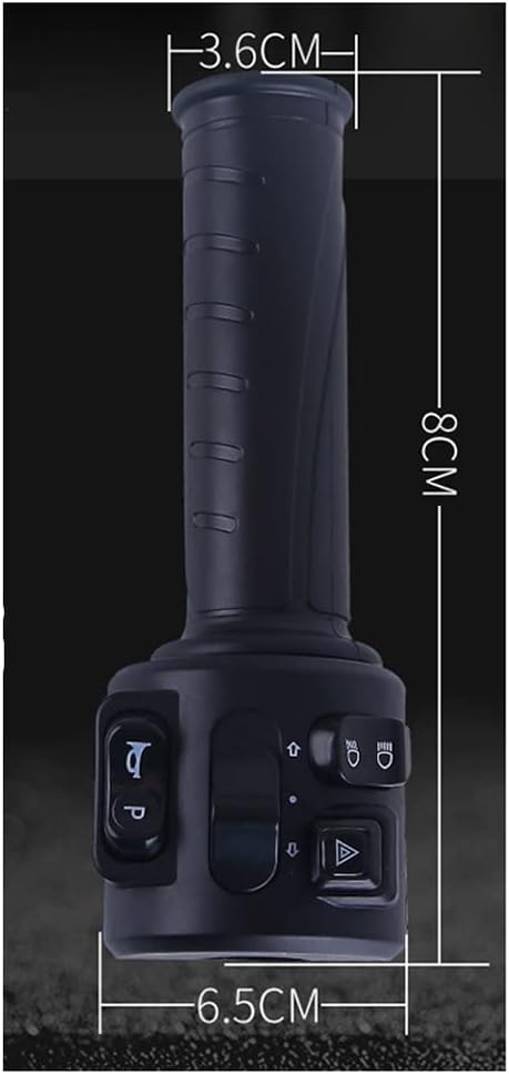 Hall Type Twist Throttle Set with Three Speed Gear Reverse Turn Signal Function for Motorcycle E-Scooter Controller