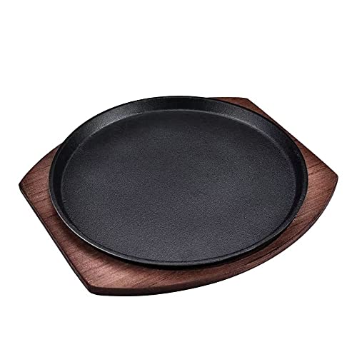 Skillet with Cast Iron Round Home Restaurant Rotisserie (7 inch)