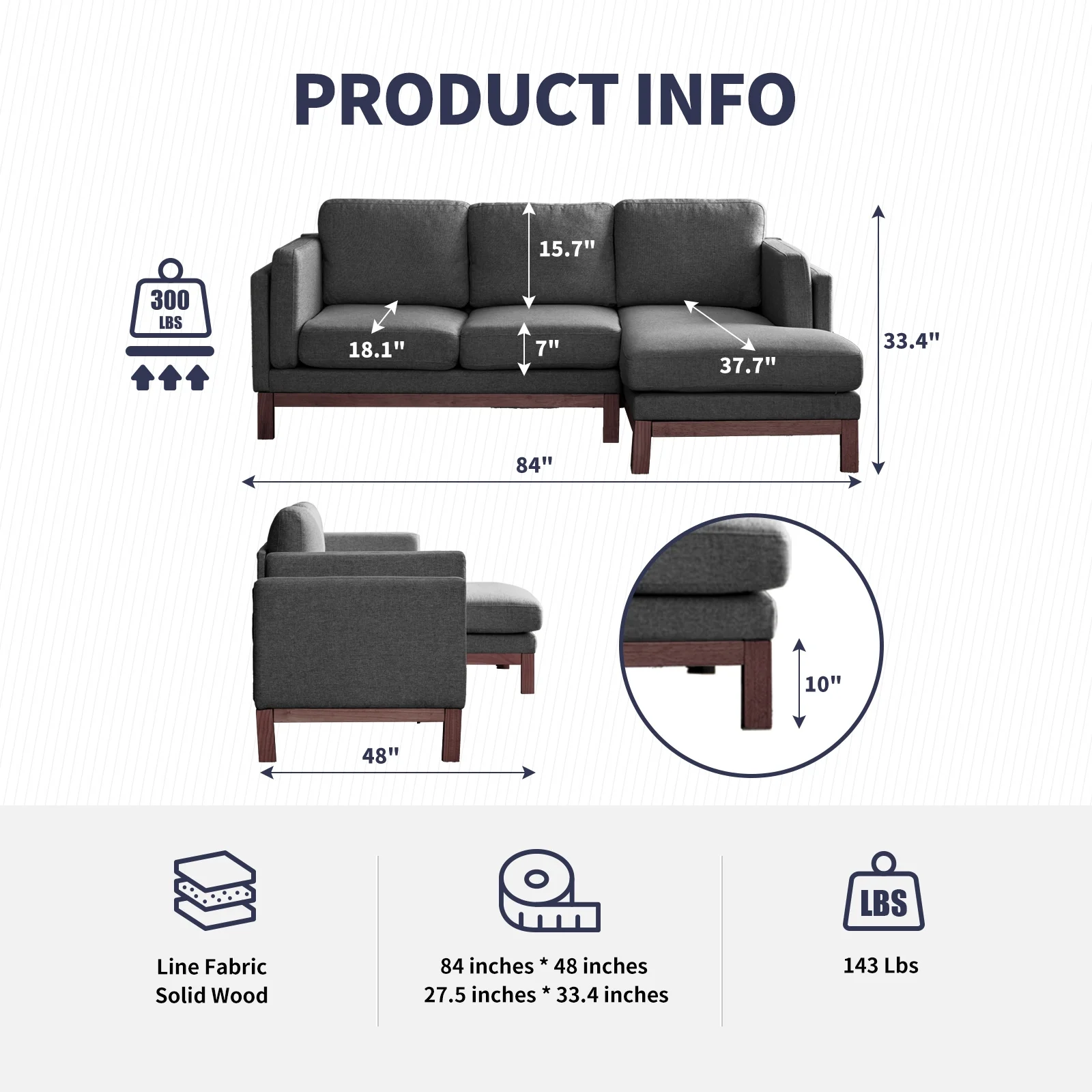 ijuicy Sectional Sofa 84