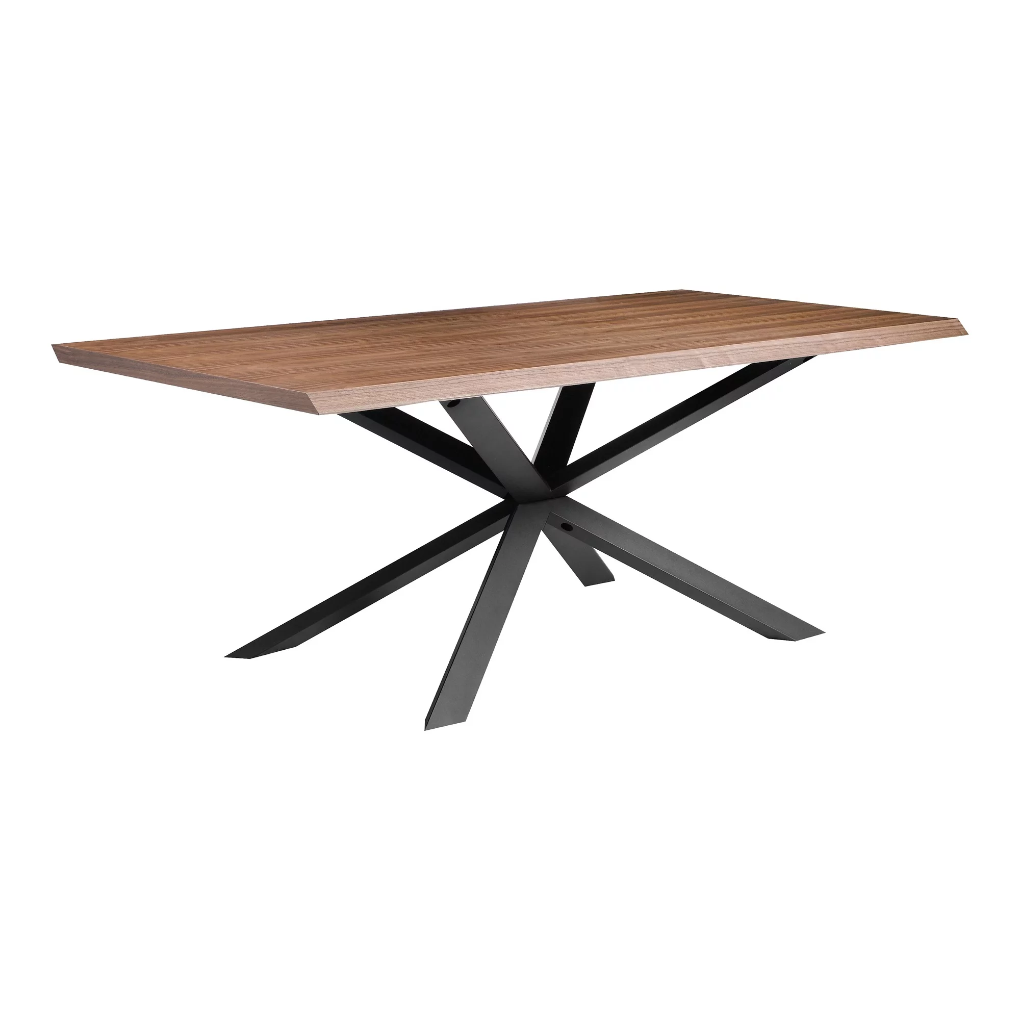 Oslo Dining Table Walnut-Color:Dark Brown,Style:Mid-century modern