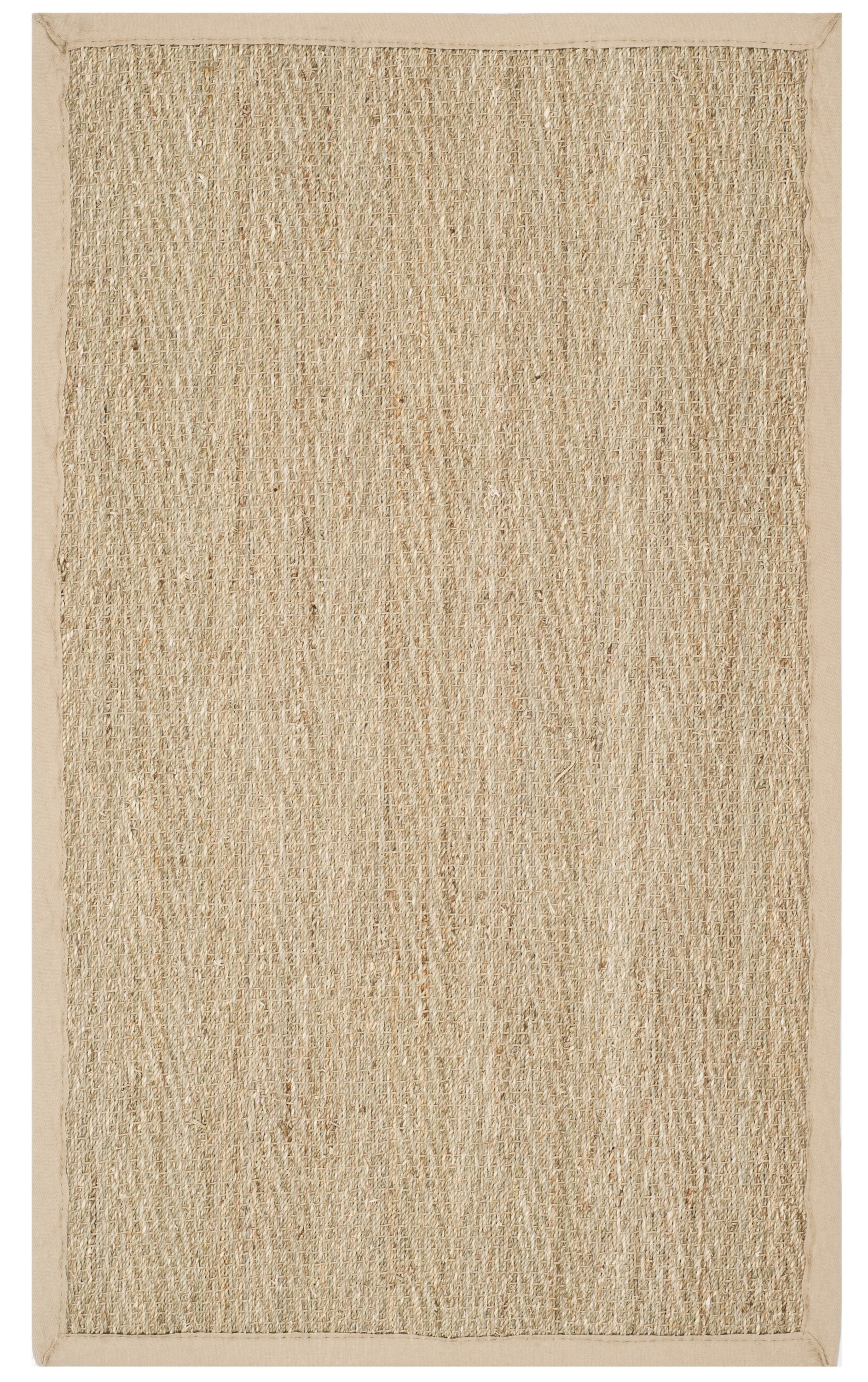 SAFAVIEH Natural Fiber Maisy Border Seagrass Area Rug, Natural/Beige, 3' x 5'