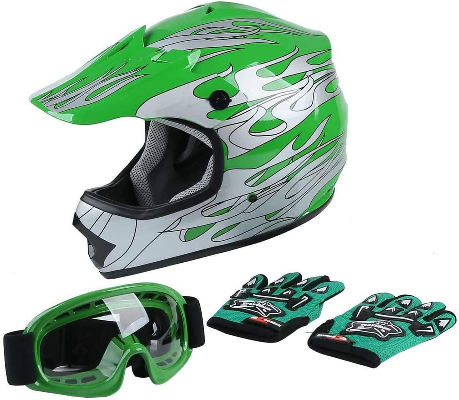 SLMOTO Motocross Helmet DOT Youth & Kids Offroad Street Helmet Dirt Bike Motocross ATV Helmet