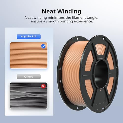 ANYCUBIC PLA+ 3D Printer Filament Bundle, PLA Plus 1.75mm Dimensional Accuracy +/- 0.02mm, Fit Most FDM 3D Printers, 1KG Spool, 2KG Gray+Gray