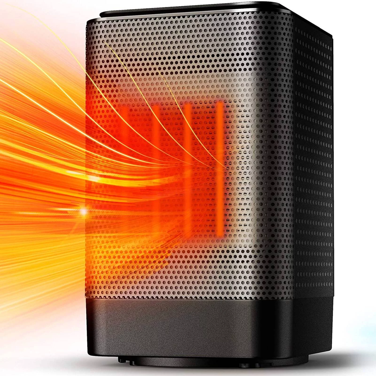 ALROCKET Space Heaters, 950W/600W Portable Electric Heater for Indoor Use,70° Oscillation,Black