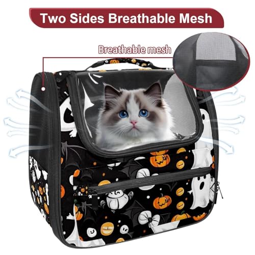 Halloween Pet Carrier Soft Sided Carrier for Small Medium Cats Dogs