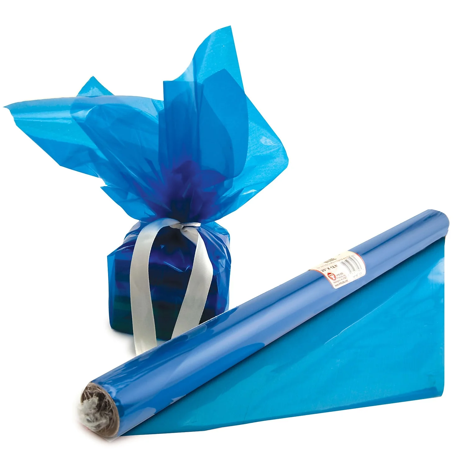 Hygloss Products HYG71506-6 Cello Wrap Roll, Blue - 6 Roll