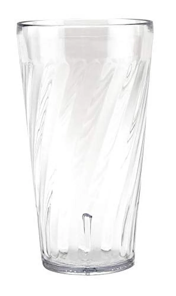 G.E.T. 32 Ounce Clear Heavy-Duty Shatterproof Plastic Tumblers (Set of 12)