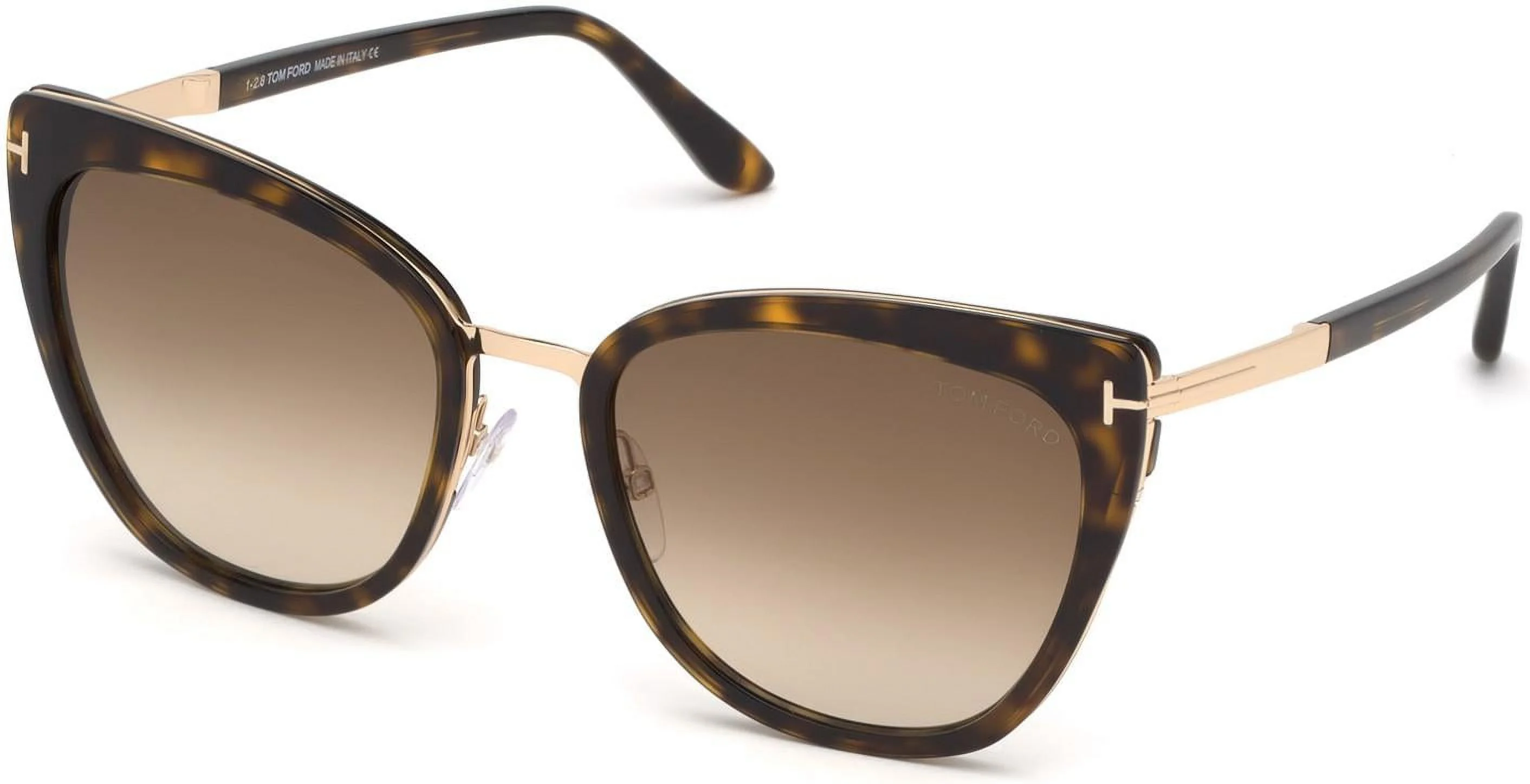 Tom Ford Simona FT0717 52F Dark Havana Gradient Brown 57 mm Women's Sunglasses