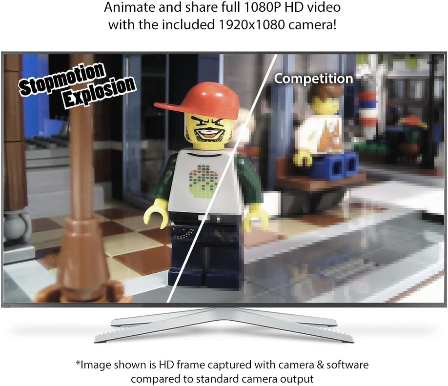 Stopmotion Explosion: Complete HD Stop Motion Animation Kit | Stop Motion Animation Software with Full HD 1080P Camera, Animation Software & Book (Windows & OS X)