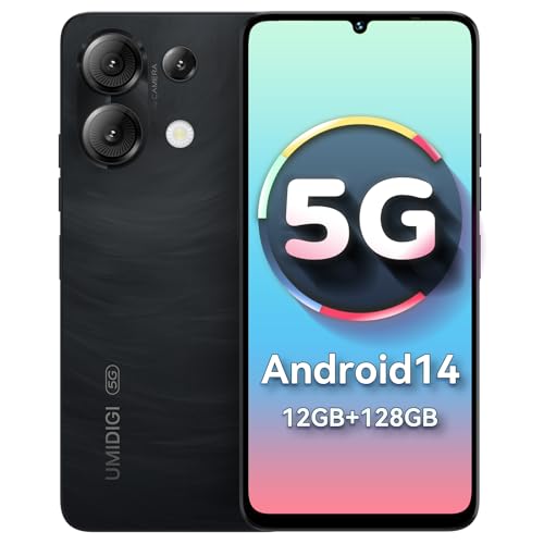 UMIDIGI G9 5G Cell Phone, Android 14 Unlocked Phones, 12(6+6) GB +128GB/1TB TF Expand, 5G Dual SIM, 50MP Camera, 6.75