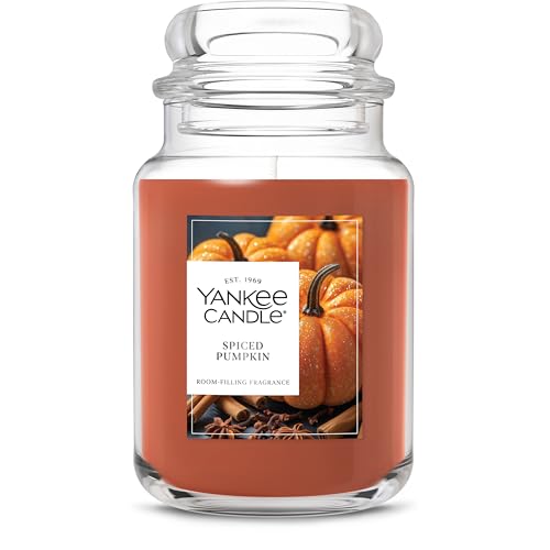 Yankee Candle Sugared Cinnamon Apple, Scented Candle, 22oz Large Jar with up to 150 Hour Burn Time, Giftable