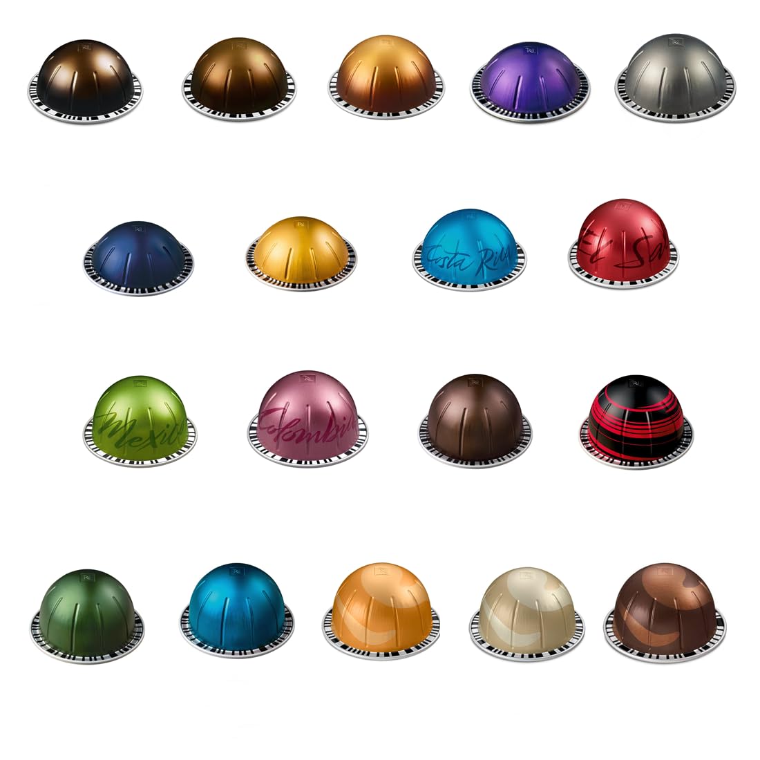 NATIVO HARVEST Vertuo Line Capsules Pods Variety Discover The Perfect Blend Premium Coffee & Espresso Capsules Pods Pack Total 18 Coffee Mix Capsules Pods BULK with Spoon