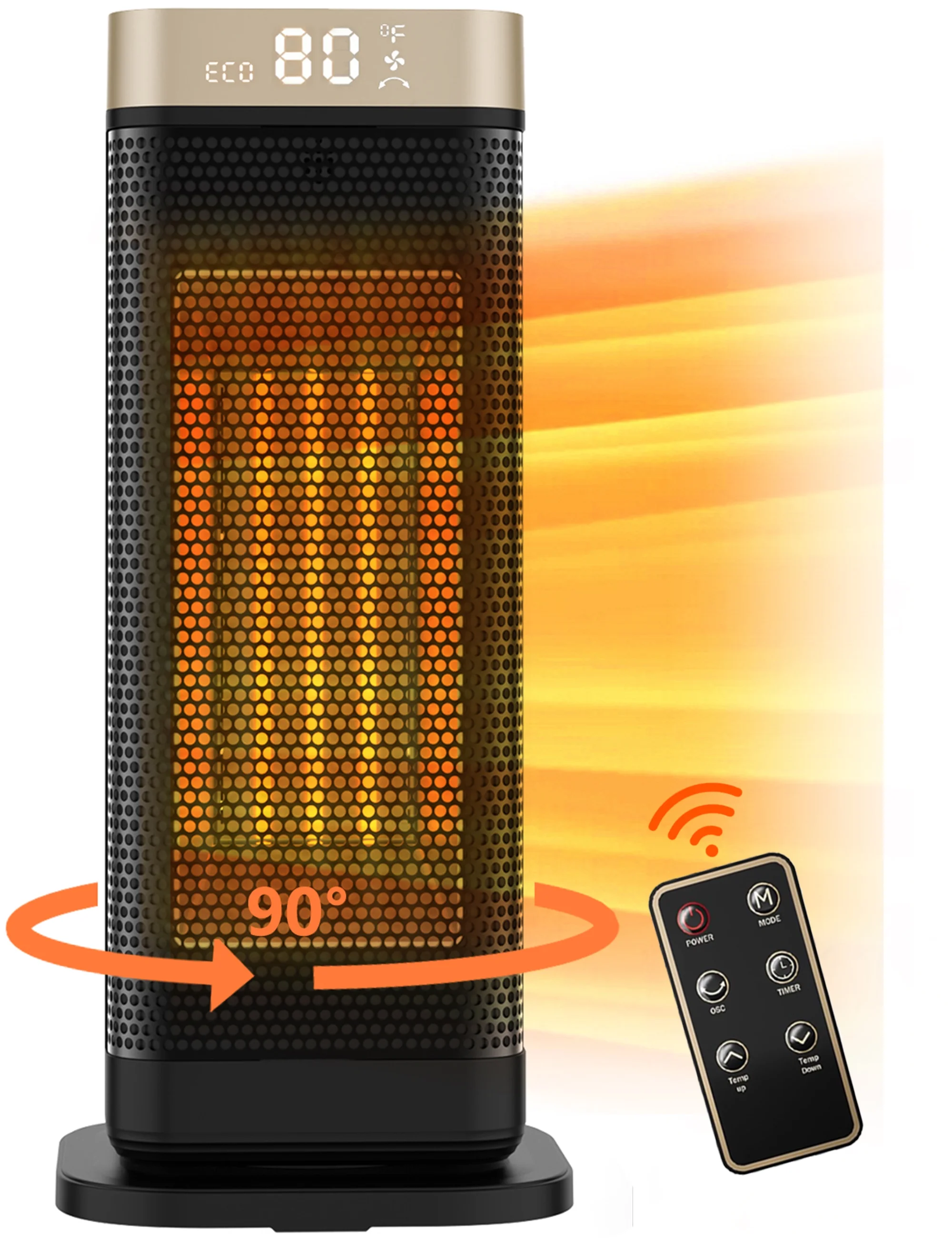 Vebreda New Space Heater, 1500W Fast Heating Heater for Indoor Use