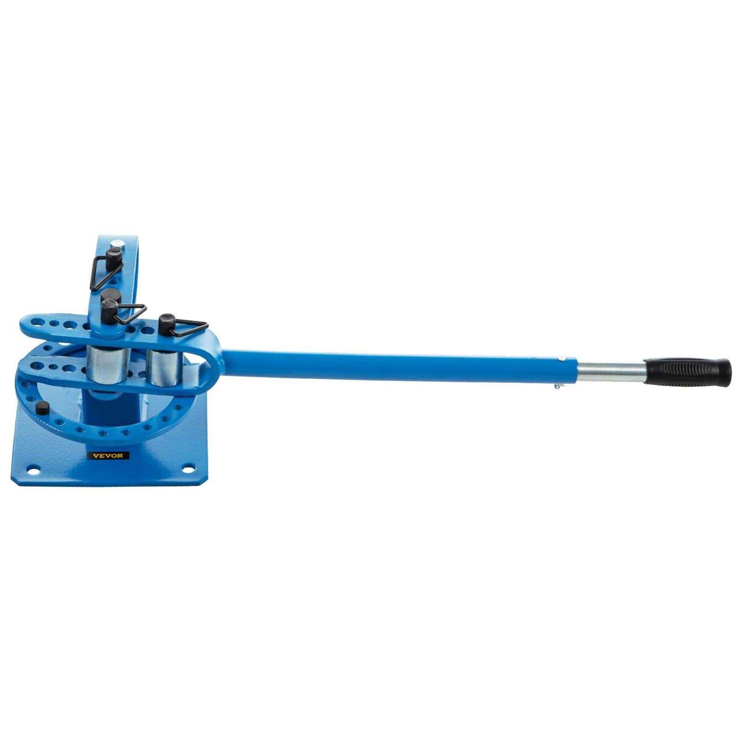 VEVOR Compact Metal Bender 1-3 Bench Flat Bar Rod Bending Brake Bender 7 Dies SDWGJ1-3INCH00001V0
