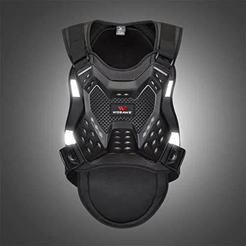 SAXAYWWD Aldult Protective Armor,Reflective Motorbike Aldult Protector Chest Spine Protector Vest Protective Armor Gear Guard Protection Ski Protection Vests, Bikes, Snowboards, Motocross Sports
