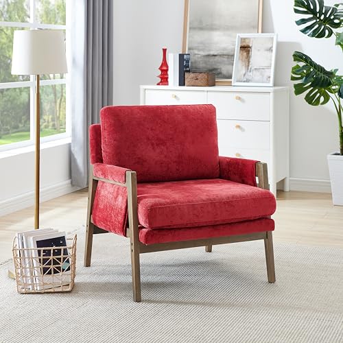 Roundhill Furniture Kelly Mid-Century Modern Accent Armchair, Green