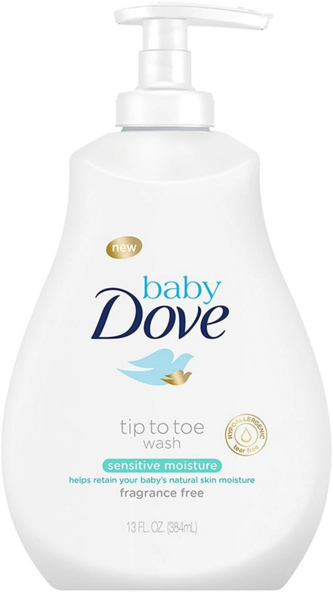 Baby Dove Tip to Toe Wash, Sensitive Moisture 13 oz (Pack of 6)